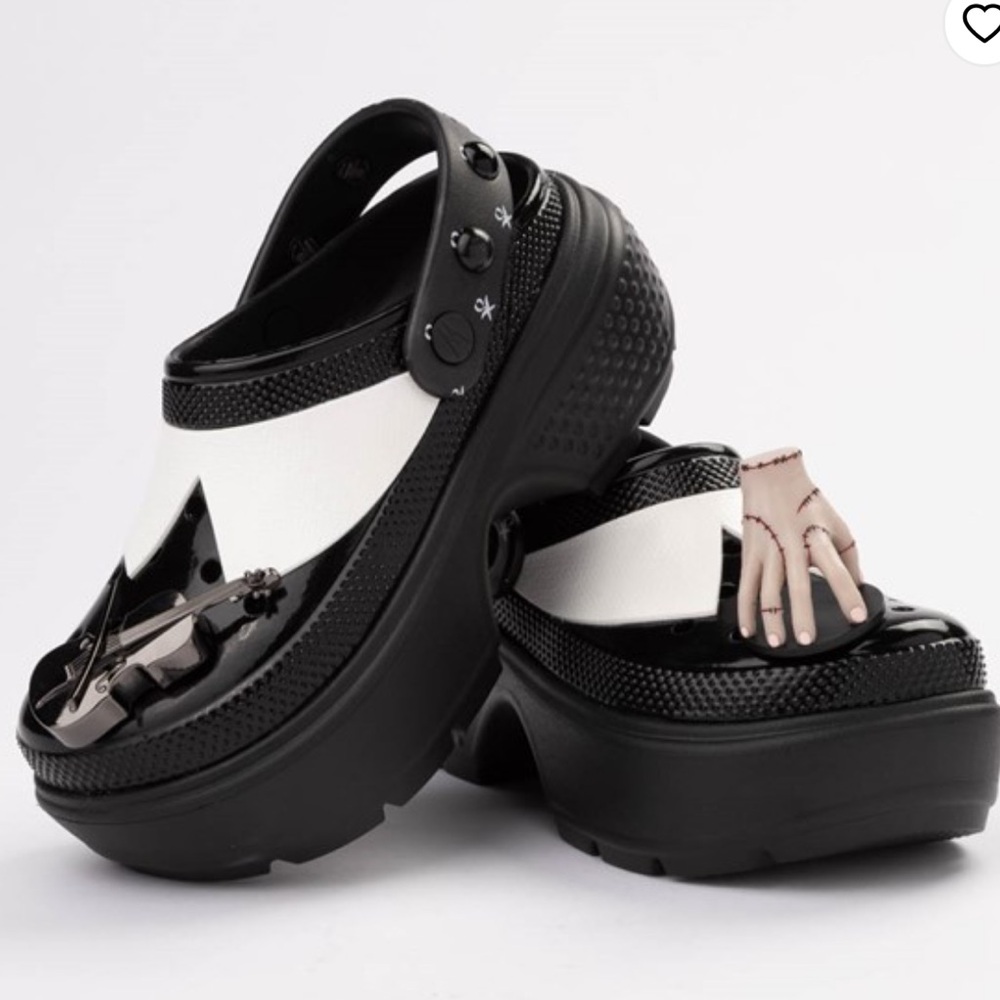 NWT W8 Wednesday x Crocs Stomp Platform Clog - Black / Multicolor